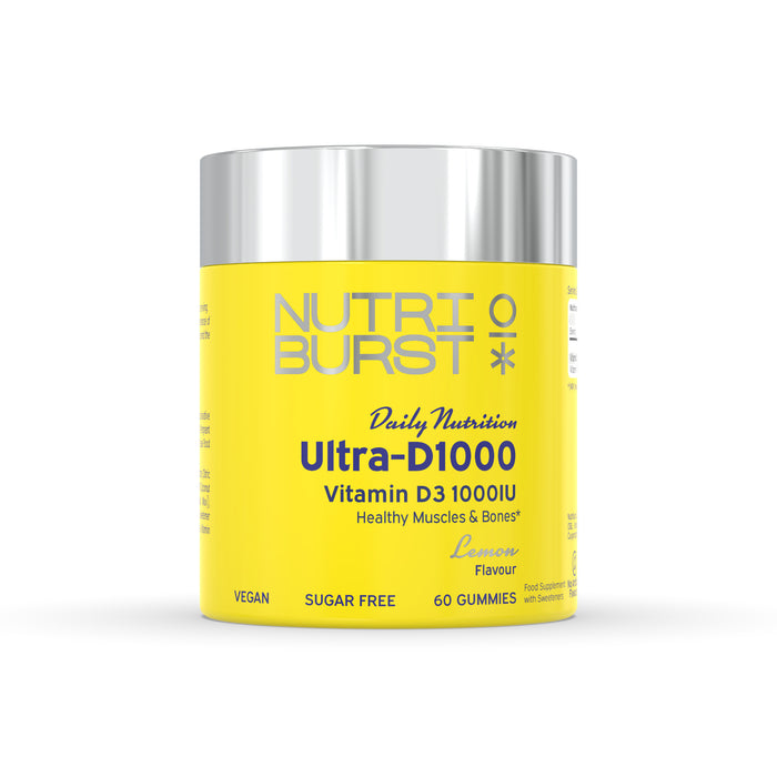 Nutri Burst Ultra-D1000 - Lemon Flavor (60 Gummies)