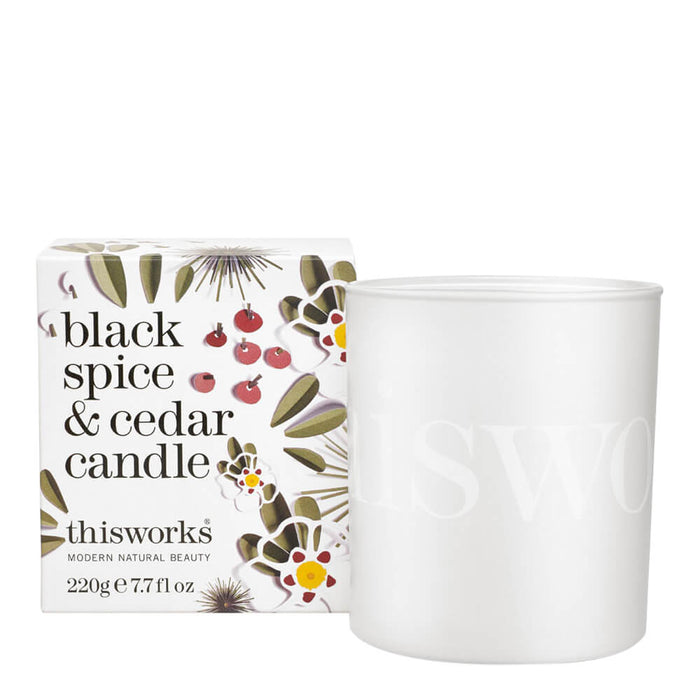Candle - Black Spice & Cedar 220g - Limited Edition