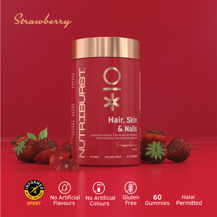 Nutri Burst Hair, Skin & Nail - Strawberry Flavor (60 Gummies)