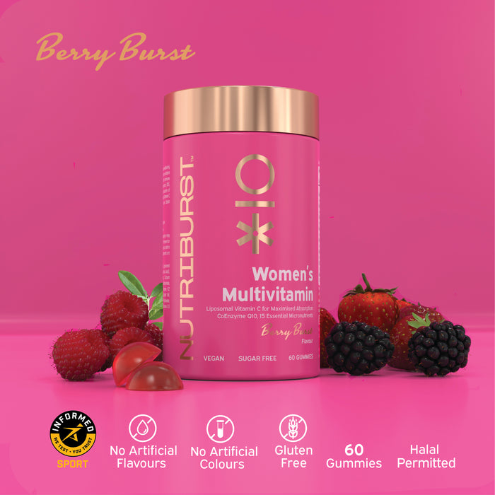 Nutri Burst Women’s Multivitamin - Berry Burst Flavor (60 Gummies)