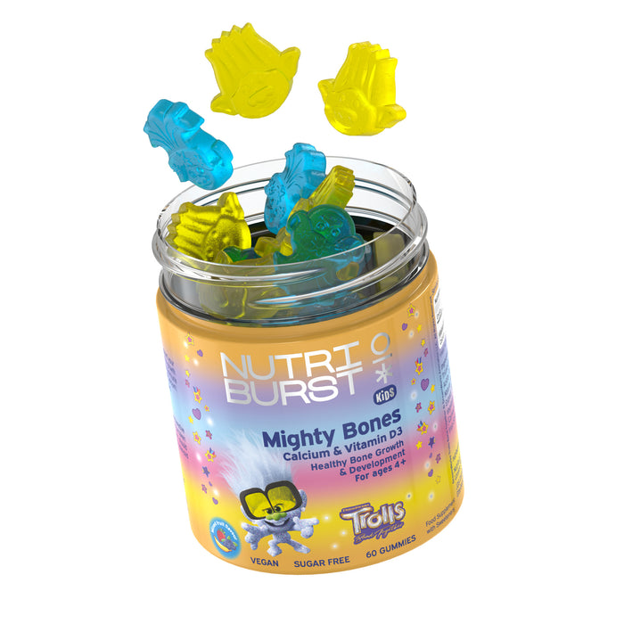 Nutri Burst Trolls Mighty Bones - Calcium & Vitamin D3 (60 Gummies)