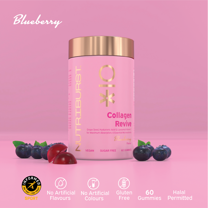 Nutri Burst Collagen Revive - Blueberry Flavor (60 Gummies)