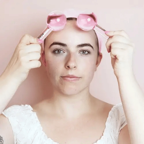 Aceology The Original Pink Ice Globe Facial Massager